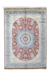 5x8 TURKISH DESIGN SILK Rug- SILK/SILK