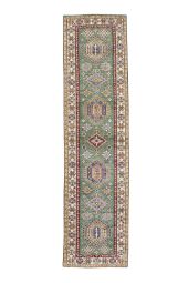 2x9 KAZAK Rug- WOOL/WOOL