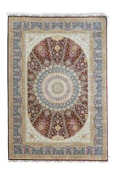 4x6 TURKISH DESIGN SILK Rug- SILK/SILK