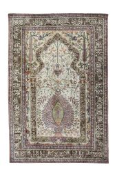 3x5 TURKISH DESIGN SILK Rug- SILK/SILK