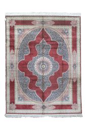 8x10 TURKISH DESIGN SILK Rug- SILK/SILK