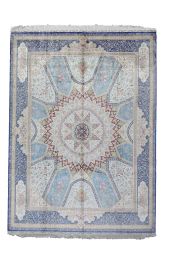 9x12 TURKISH DESIGN SILK Rug- SILK/SILK