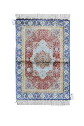 3x4 TURKISH DESIGN SILK Rug- SILK/SILK