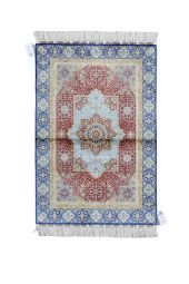 3x4 TURKISH DESIGN SILK Rug- SILK/SILK